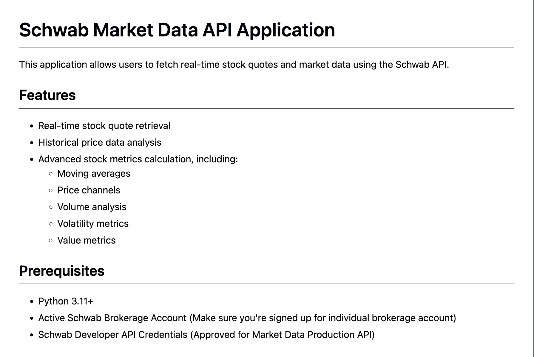 Charles Schwab Market Analysis